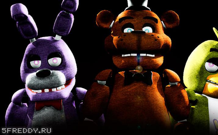 Pictures from the game Five Nights with Freddy Bear Desktop wallpapers Fnaf